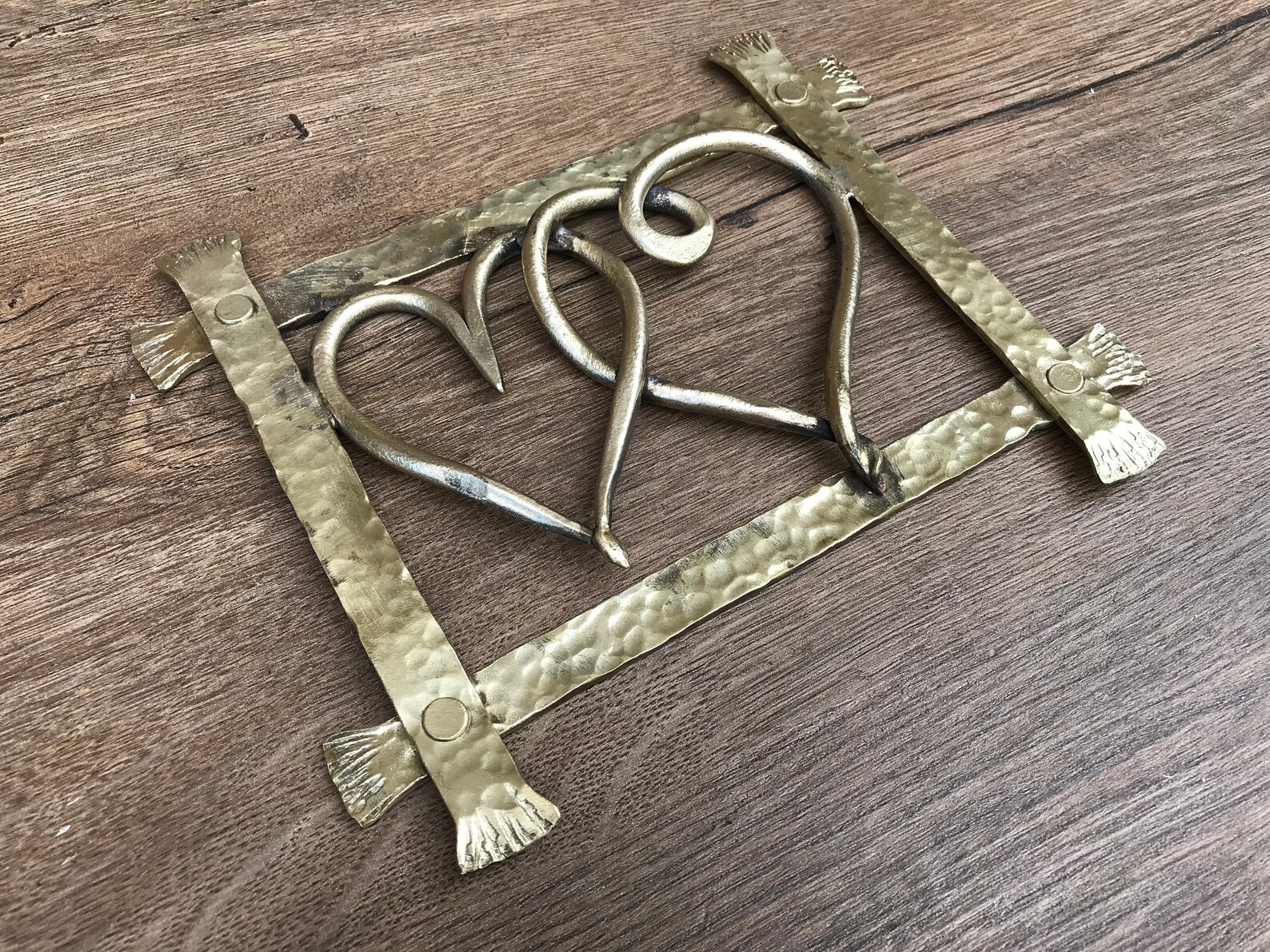 Bronze Gift Bronze Heart Bronze Frame Gift Box Bronze Etsy