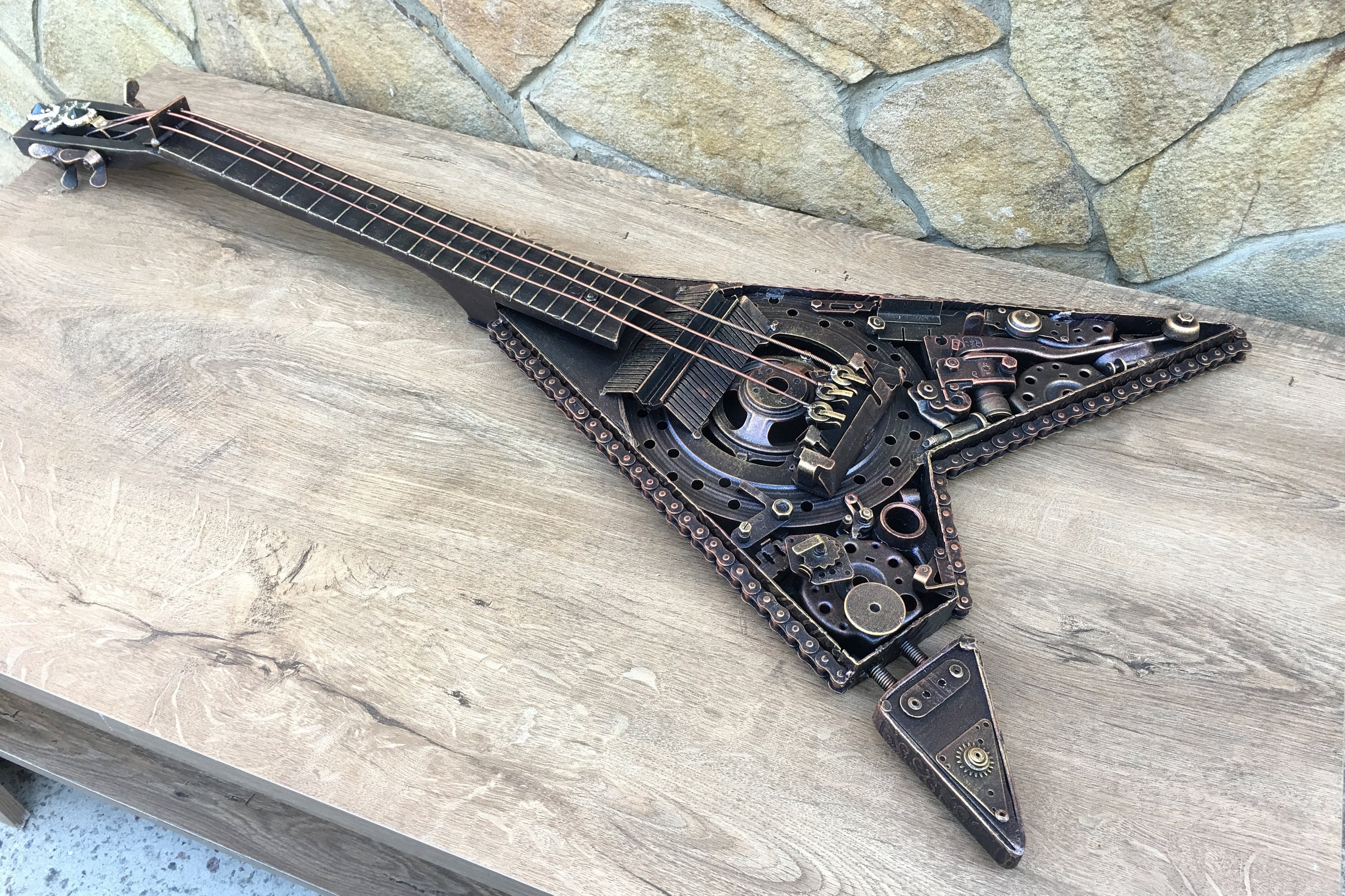 スチームパンクエレキギター スチームパンクなエレキギター3Dモデル - TurboSquid 1115039