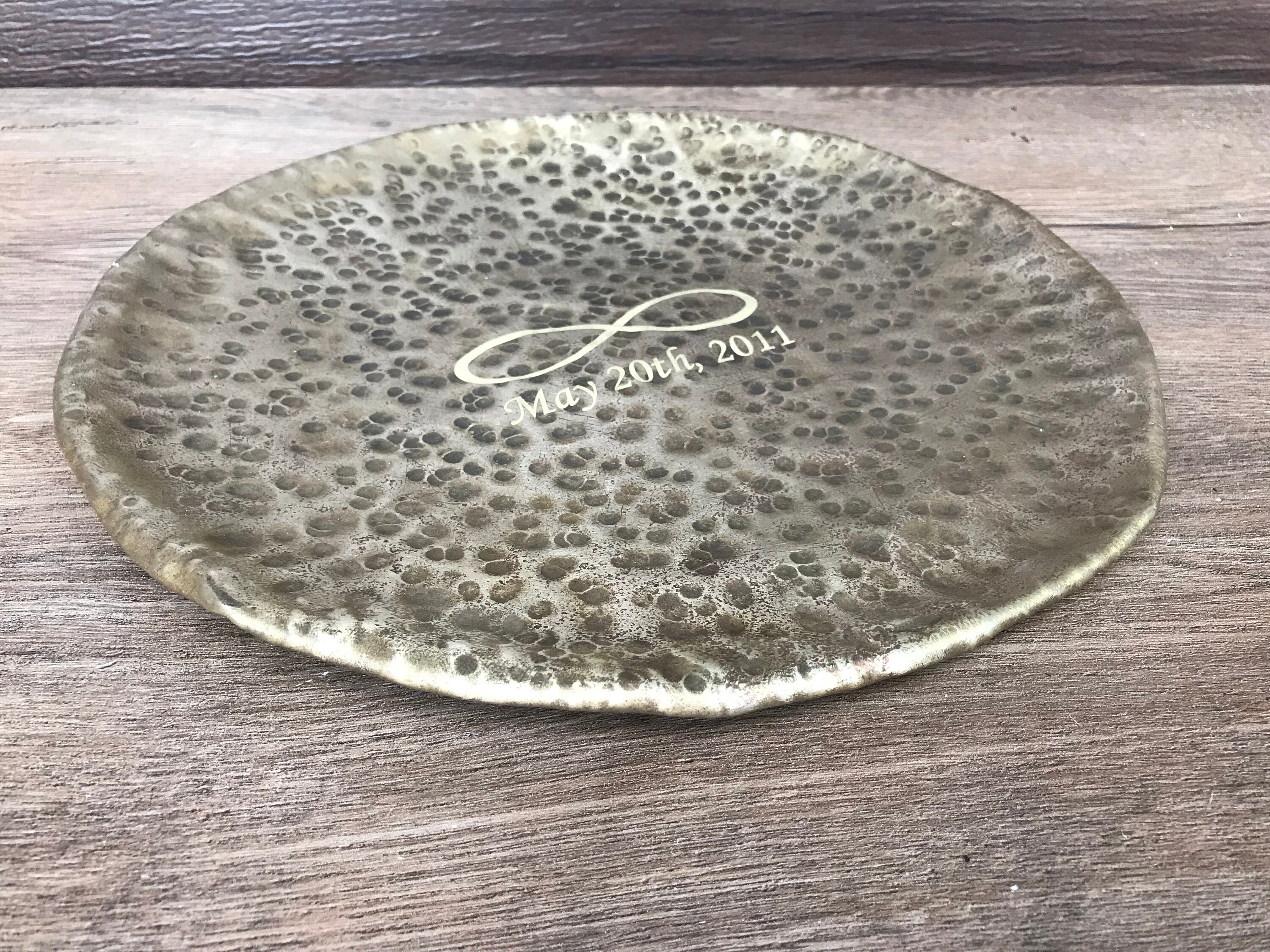 Bronze tray bronze plate bronze gift bronze gift for him Etsy