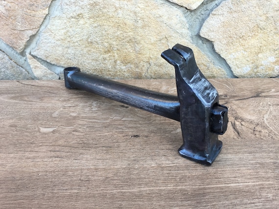 Engraved Hammer Wrought Iron Decorative Hammer Personalized Hammer Blacksmith Made Hand Forged Custom Hammer Thors Hammer