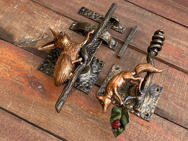 Latch Door Latch Fox Nature Birthday Door Handle Gate Etsy