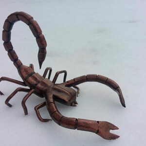 Metal scorpion, forged scorpion, scorpion figurine, arachnid sculpture, metal sculpture, metal statue, art object, metal insect, spider image 8