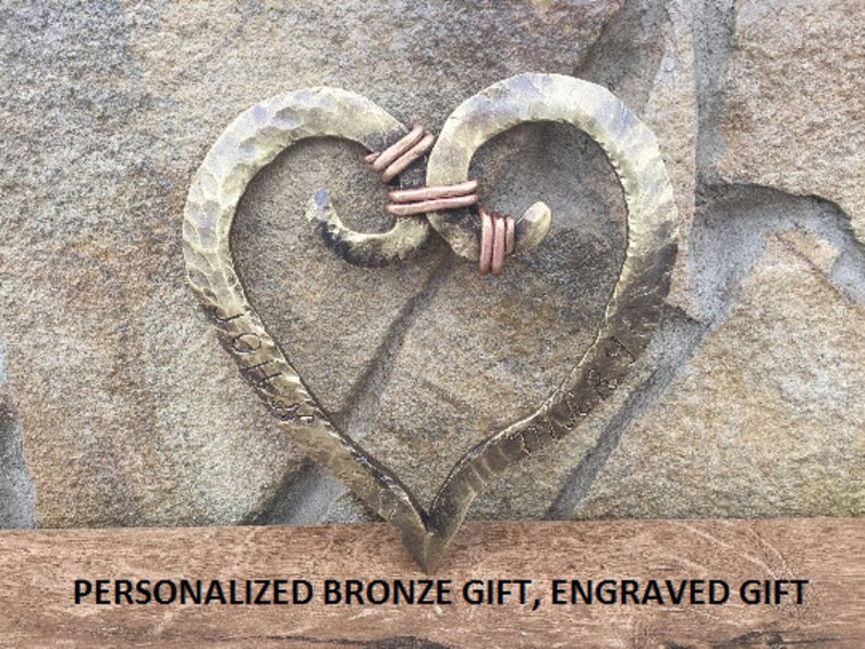 Personalized Bronze Gift 8th Anniversary Gift Bronze Etsy