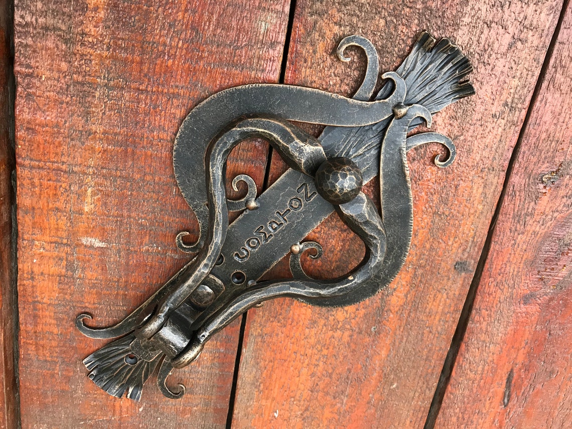 Engraved Door Knocker Personalized Door Handle Custom Door Etsy