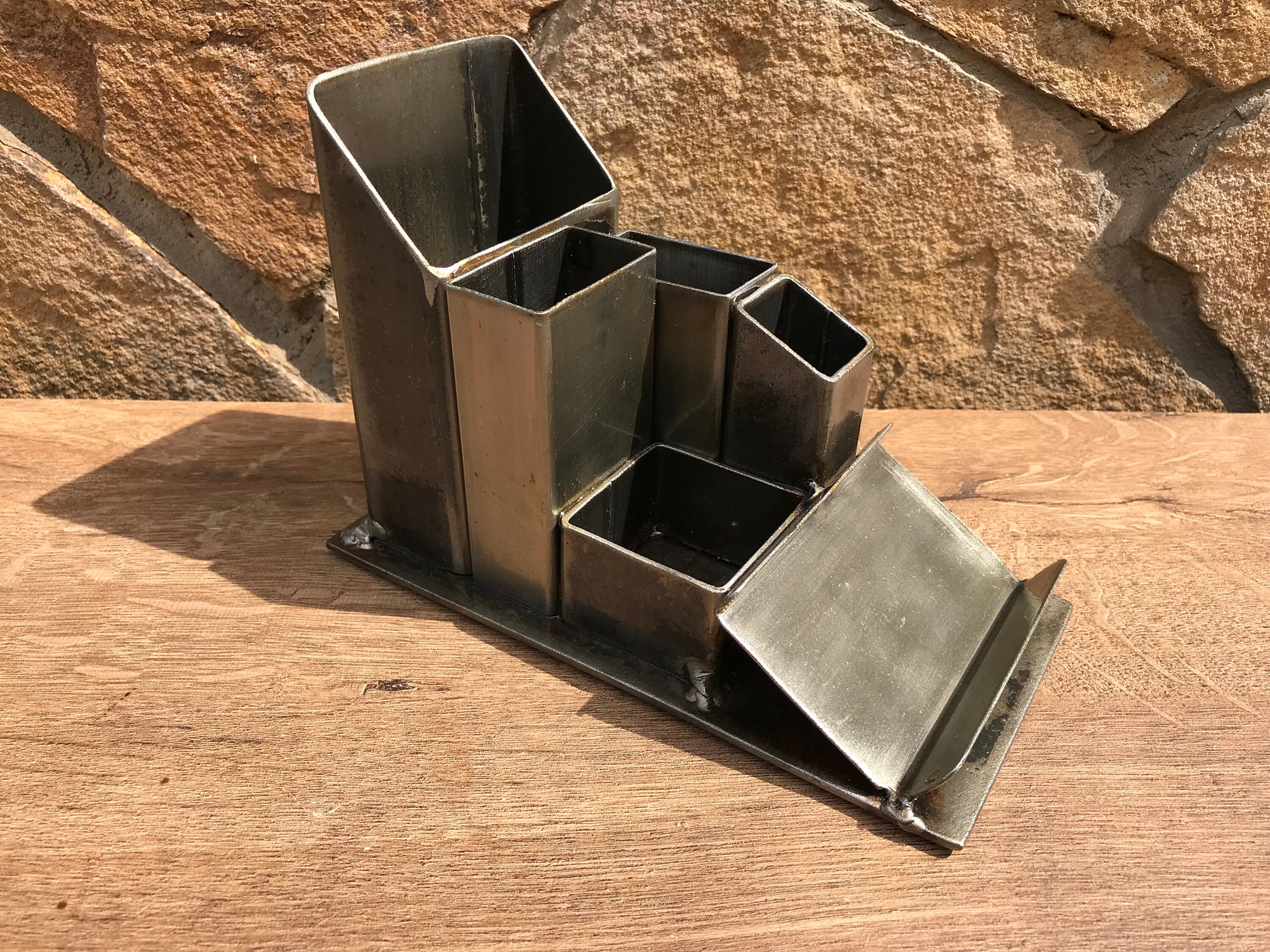 Desk Organizer Metal Desk Organizer Iron Desk Organizer Etsy