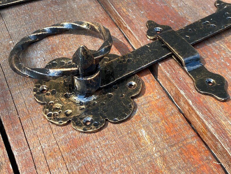 Ring Gate Latch Latch Gate Hardware Door Hardware Door Etsy