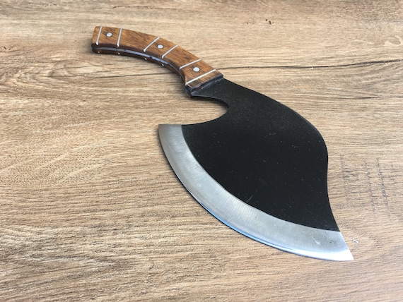  Kitchen knife, kitchen axe, viking knife, viking axe, axe, kitchen  hatchet, knife, iron gifts, manly gift,mens gift,culinary knife,BBQ knife :  Handmade Products