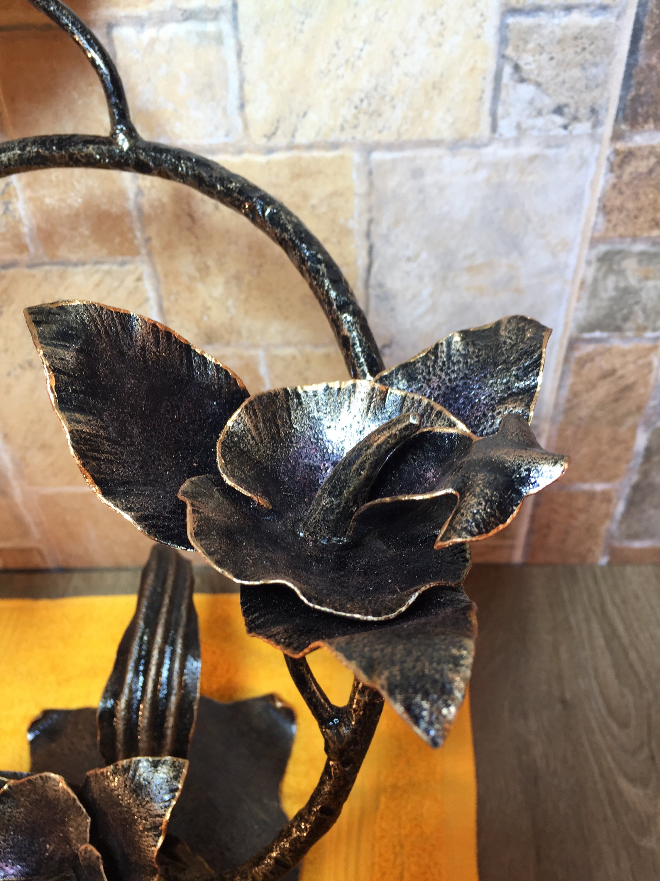 Iron orchid with butterfly hand orchid orchid gift Etsy