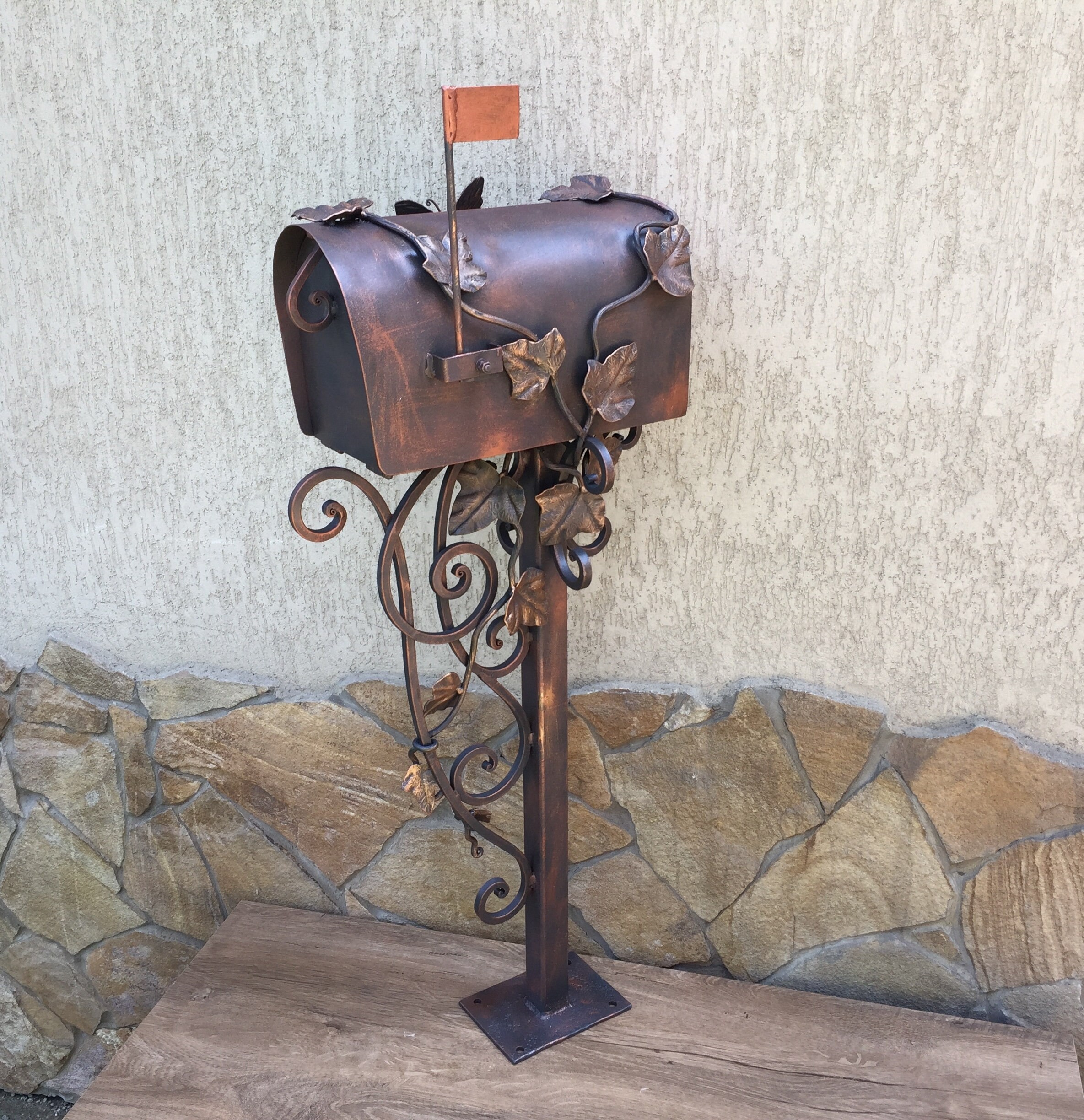 Mailbox post post box mailbox lock box letter box mail Etsy