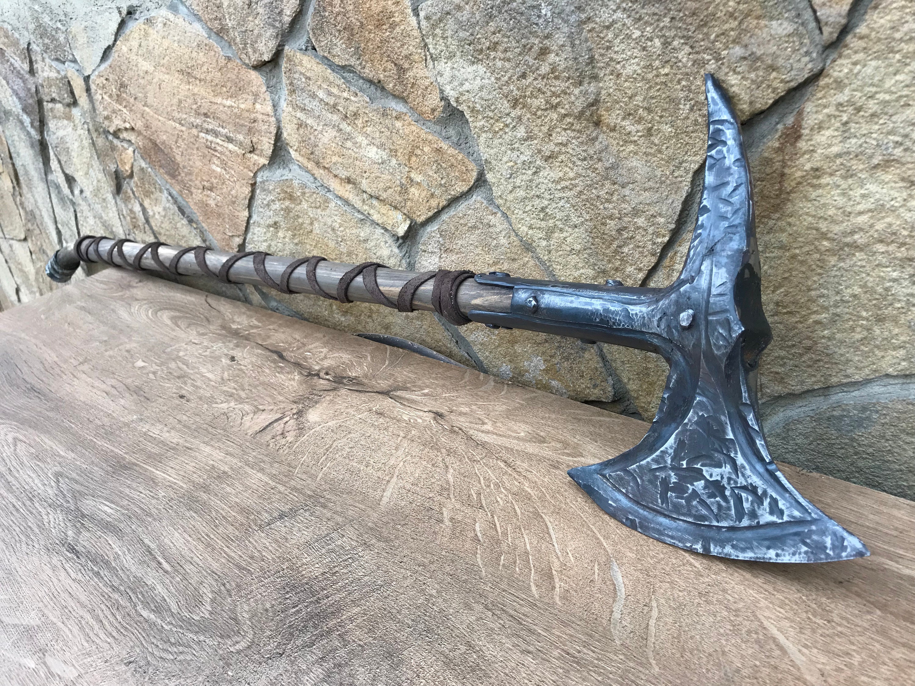 Skyrim axe The Elder Scrolls Iron Battleaxe battle axe | Etsy