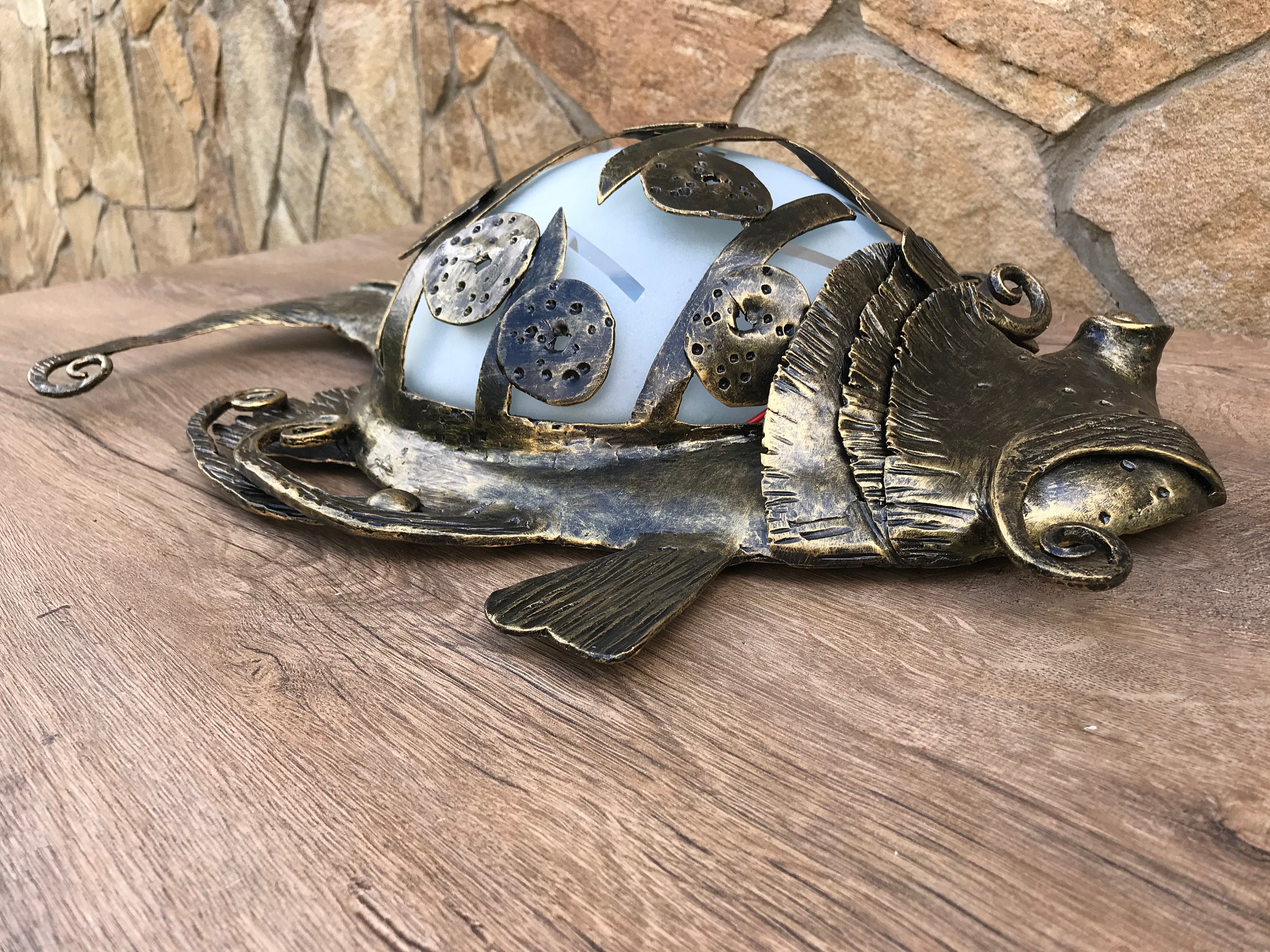 Wall Sconce Fish Themed Gifts Fish Light Sconce Wall Etsy