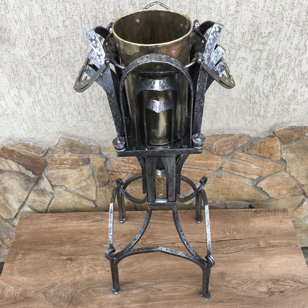 Ice Bucket Holder Brass Ice Bucket Champagne Gifts Iron Etsy