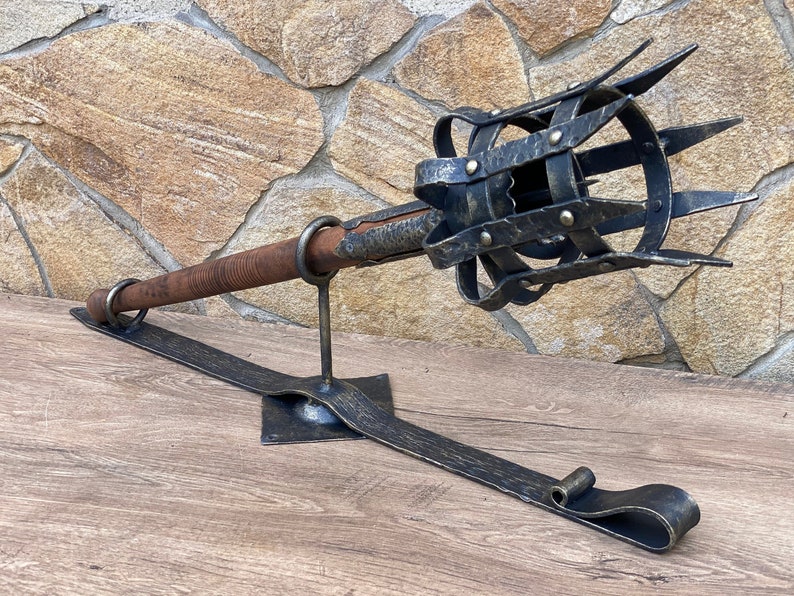 Torch Medieval Torch Fire Torch Torch Candle Holder Wall Etsy