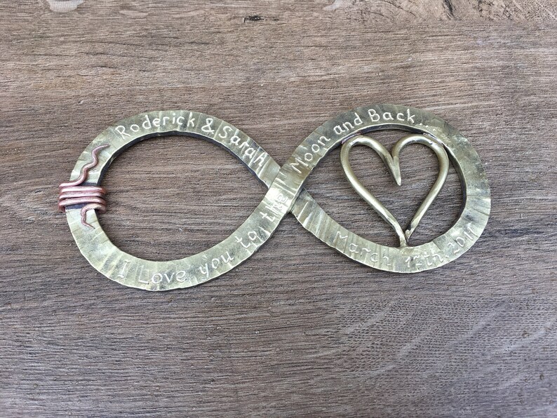 Bronze anniversary gift 19th anniversary bronze infinity Etsy