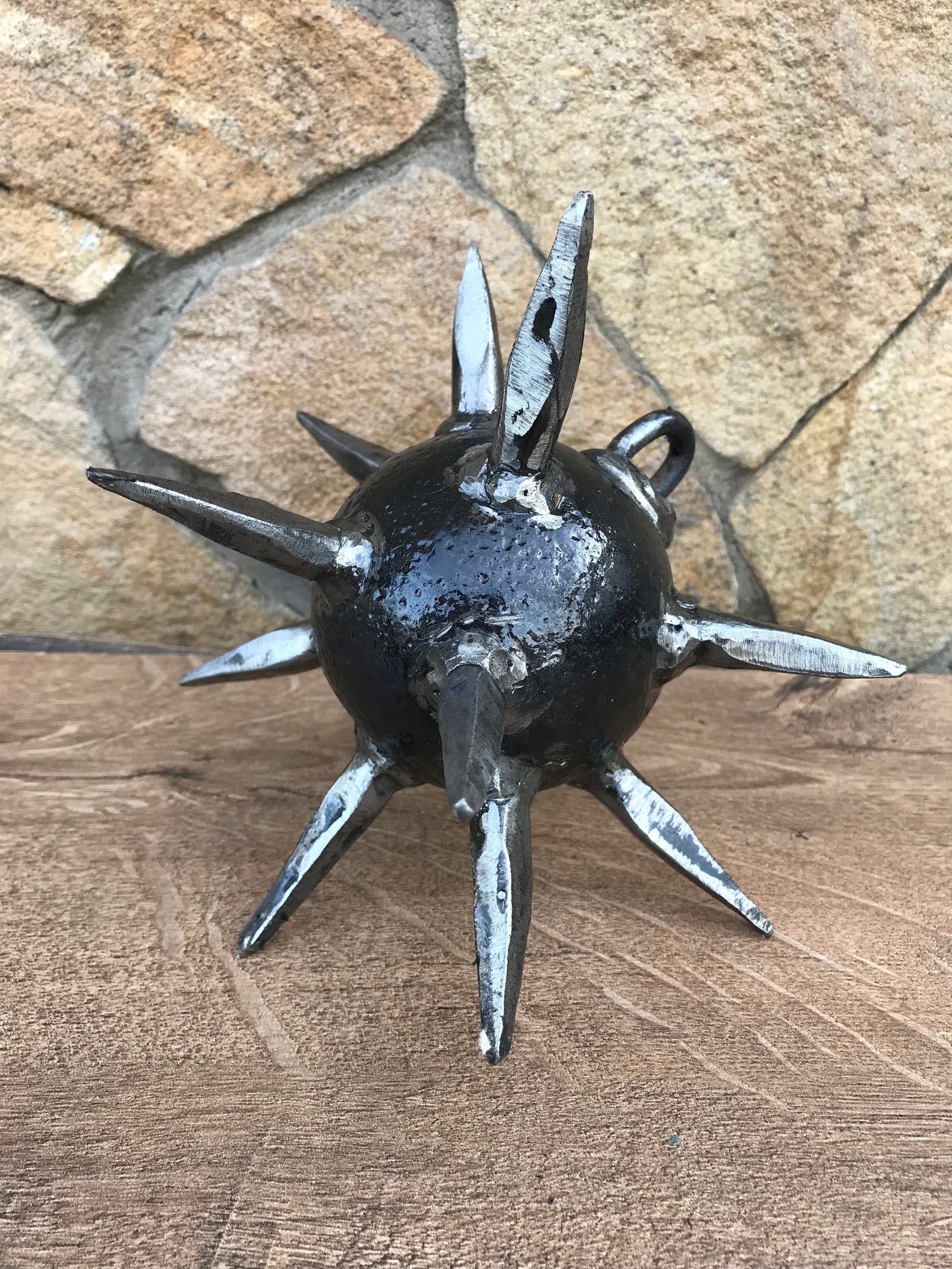 Viking mace war mace hand crafted mace mace flail chain Etsy