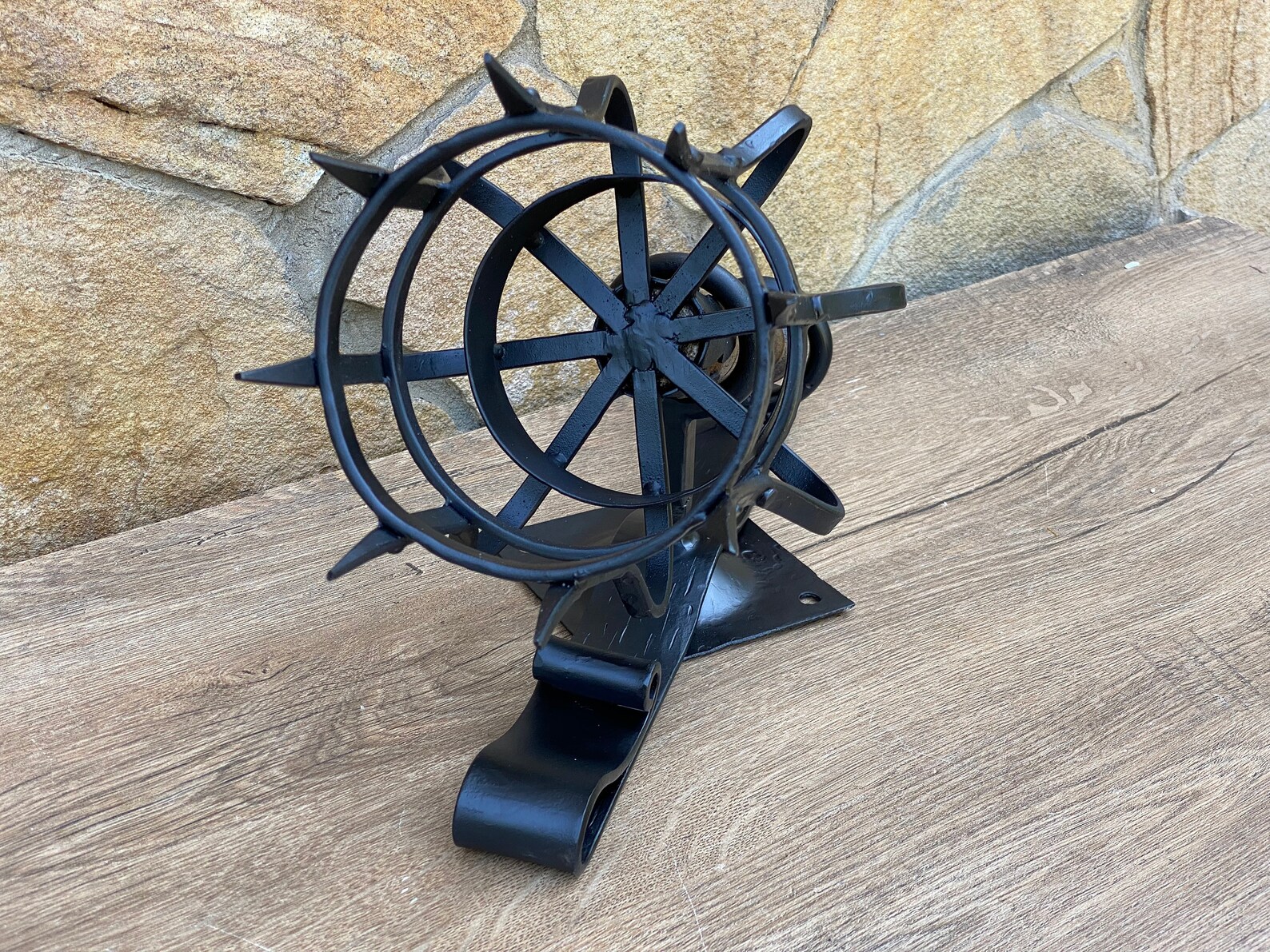 Torch Candle Holder Medieval Torch Solar Light Solar Etsy