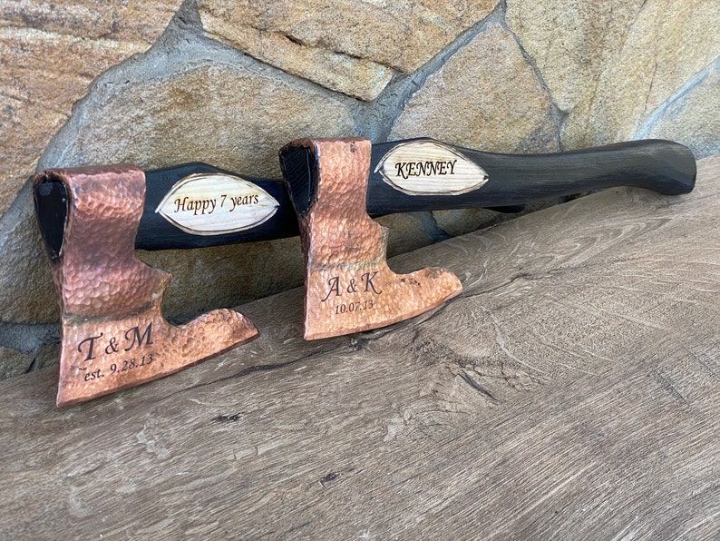 Copper Axe Axe From Copper 7th Anniversary Gift for Him Etsy