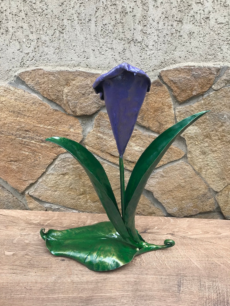 Calla Lily Iron Flower Iron Anniversary Gift Christmas Gift Etsy