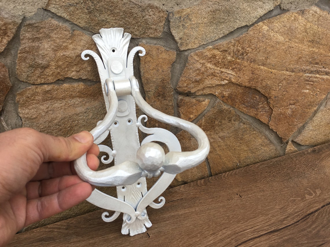 Hand door knocker hand door pull door ring Etsy