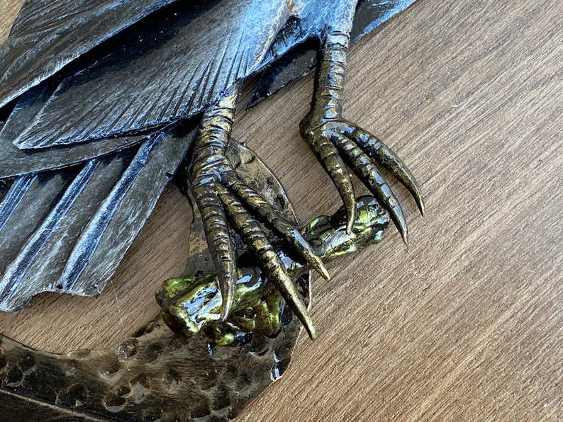 Kitchen Rack Raven Kitchen Shelf Spice Rack Crow Wall | Etsy