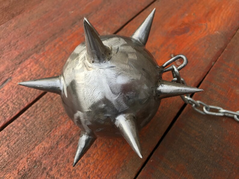 War mace viking mace hand crafted mace mace flail chain Etsy