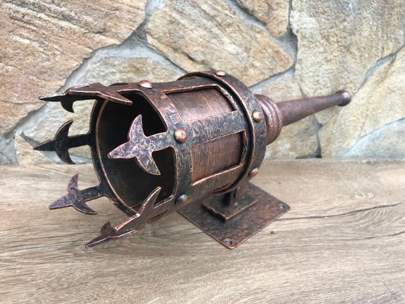 Torch candle holdertorchsconce candle holderwall Etsy