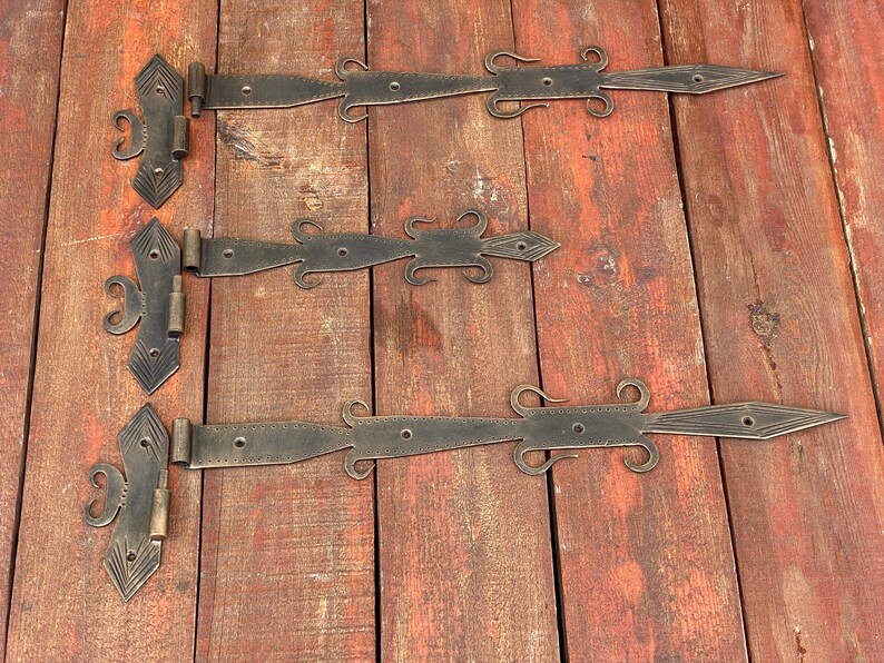 Hinges Medieval Hinges Vintage Hinge Rustic Hinges Barn Etsy
