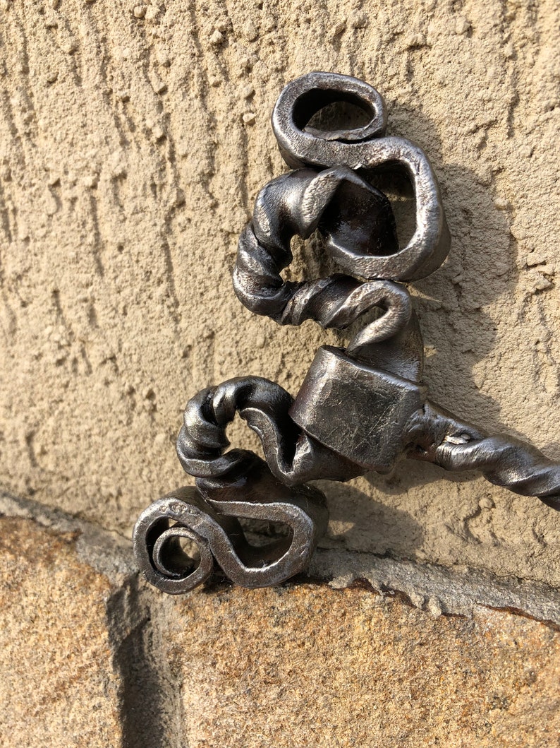 Iron Anniversary Gift for Him Wrought Iron Corkscrew Hand Etsy UK