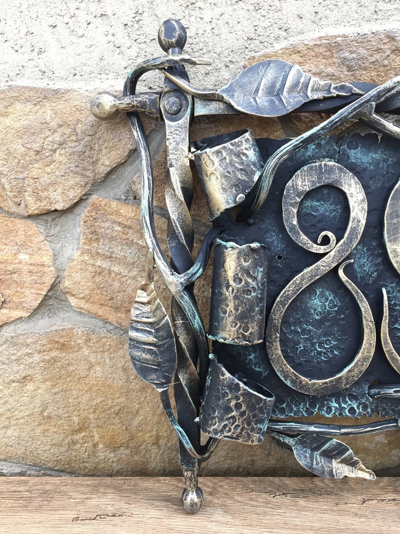 House Number Sign House Number Plaque Fence Decor Fence Etsy Canada