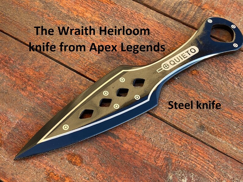 Kunai Apex Legends Wraith heirloom knife steel gift 11th | Etsy