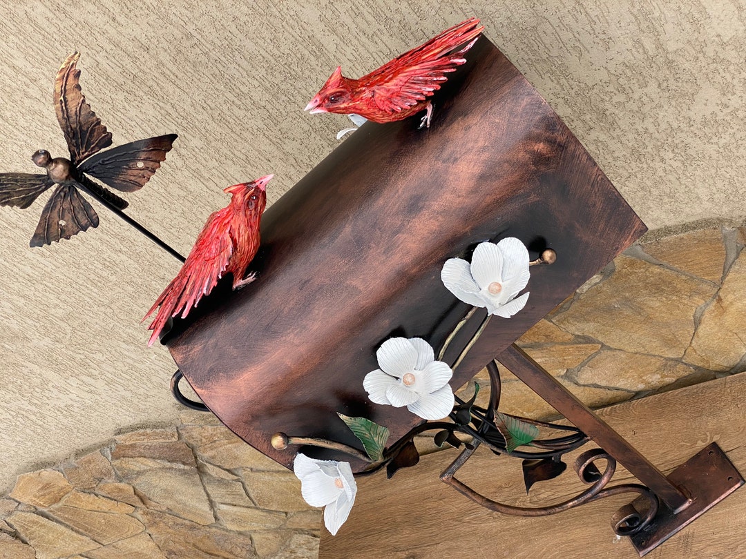 Mailbox, Animal, Mail Box, Hand Flower, Nest, Gift for Wife
