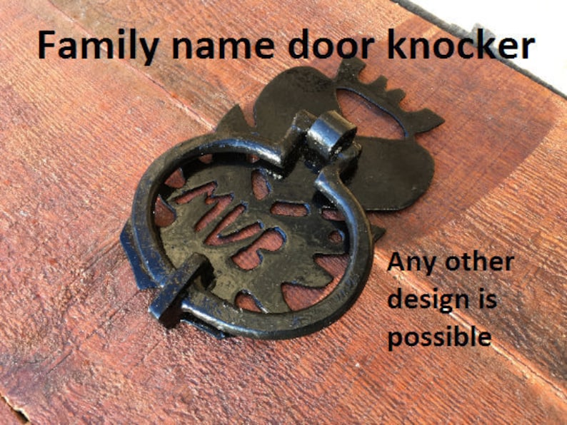 Door Knocker Engraved Knocker Personalized Knocker Monogram Etsy