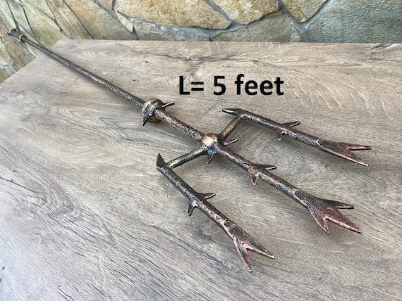 engraved trident Cosplay trident personalized trident nautical gift custom trident
