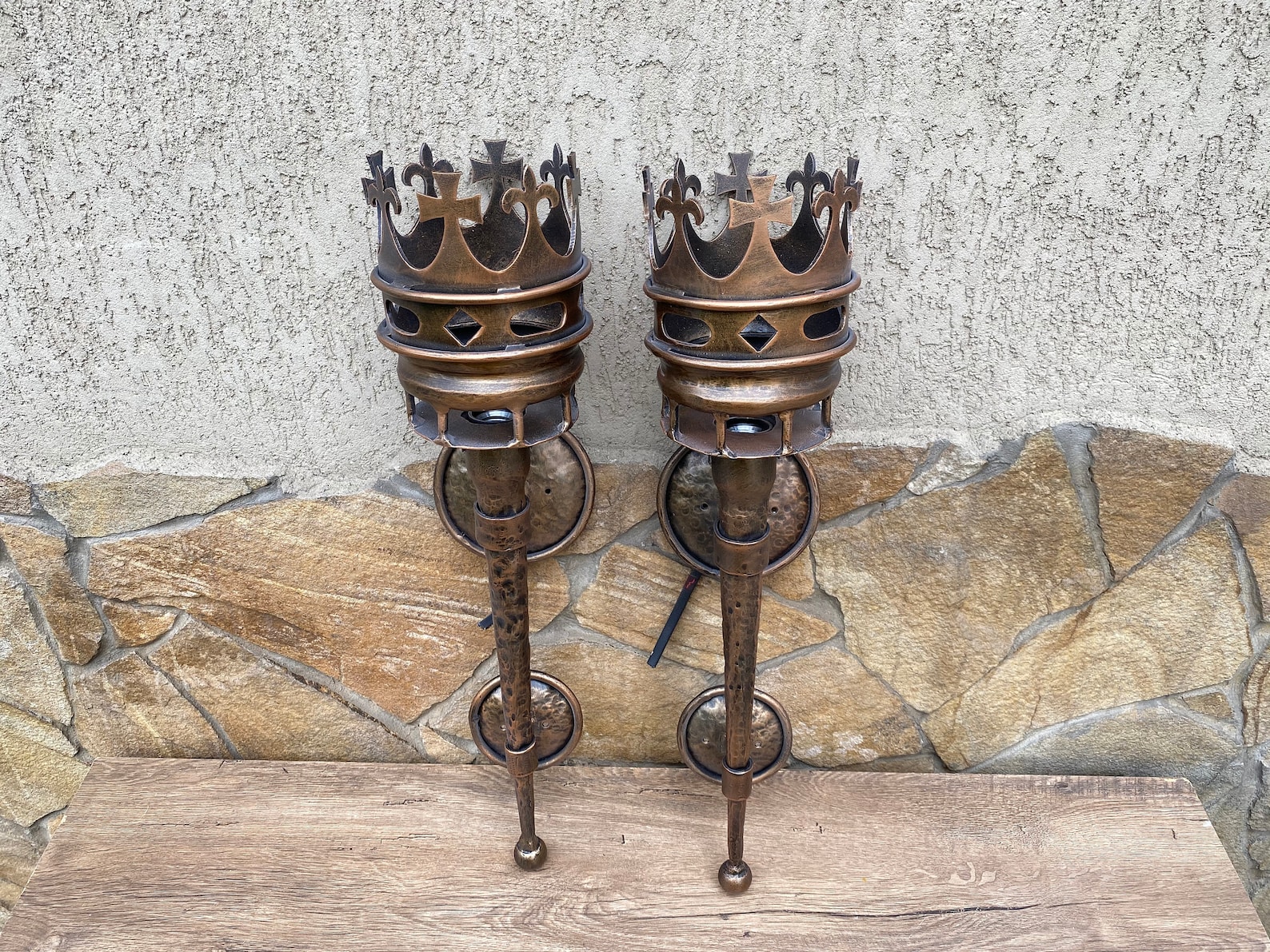 Medieval Torch Wall Sconce Light Fixture Sconce Torch Etsy