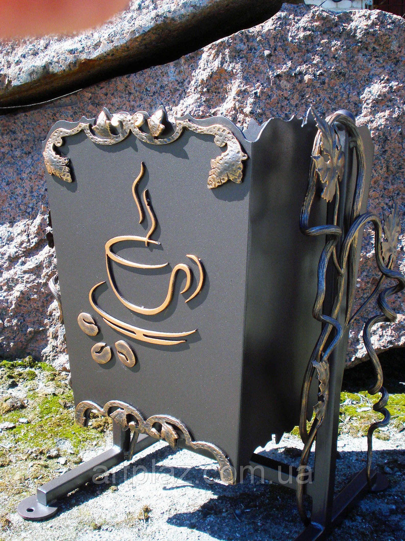 Garbage Can Coffee Bar Decor Garbage Bin Trash Can Trash Etsy