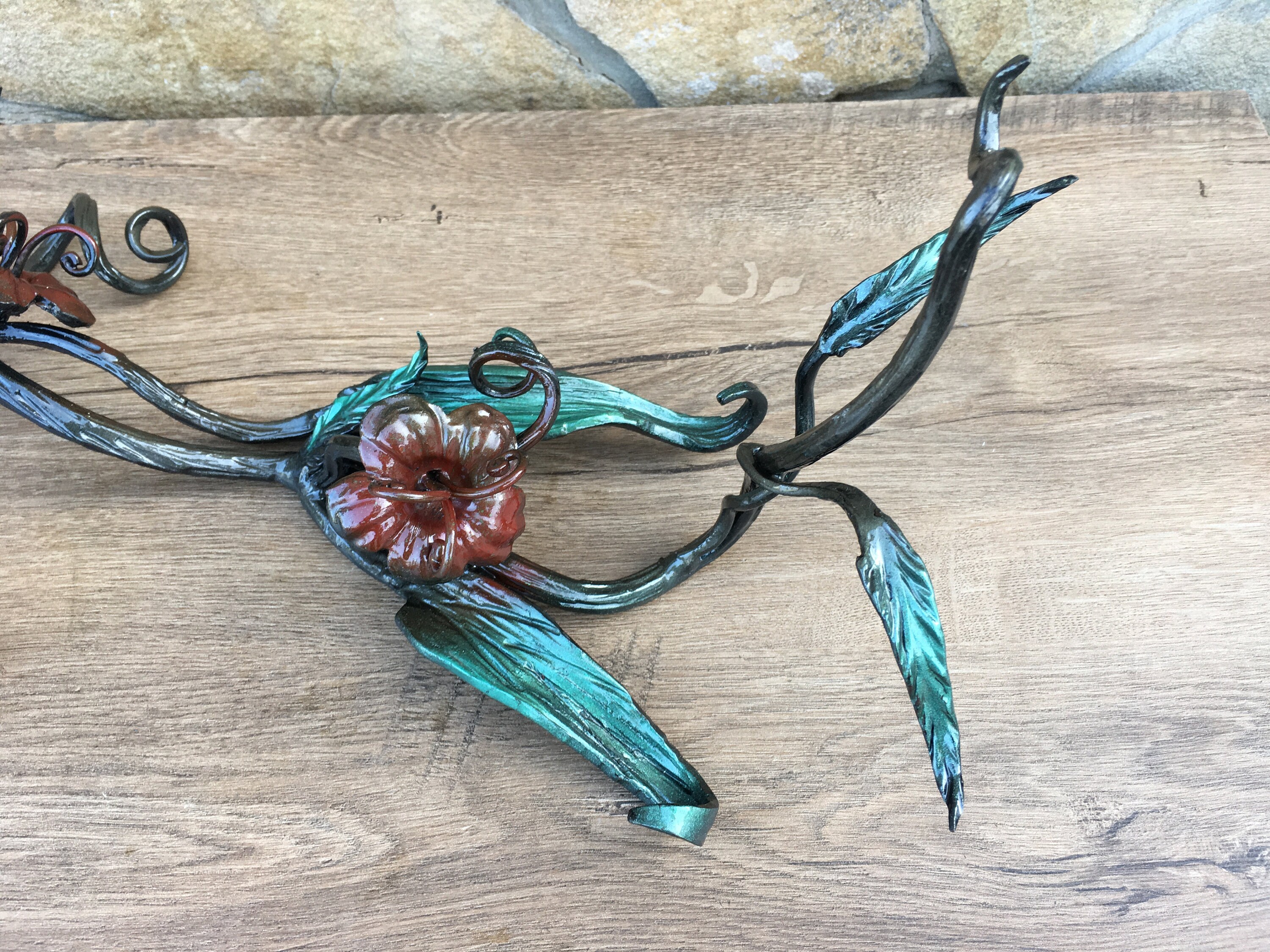 Metal flower iron flower hand flower flower decor Etsy