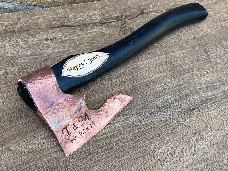 Copper Axe Axe From Copper 7th Anniversary Gift for Him Etsy