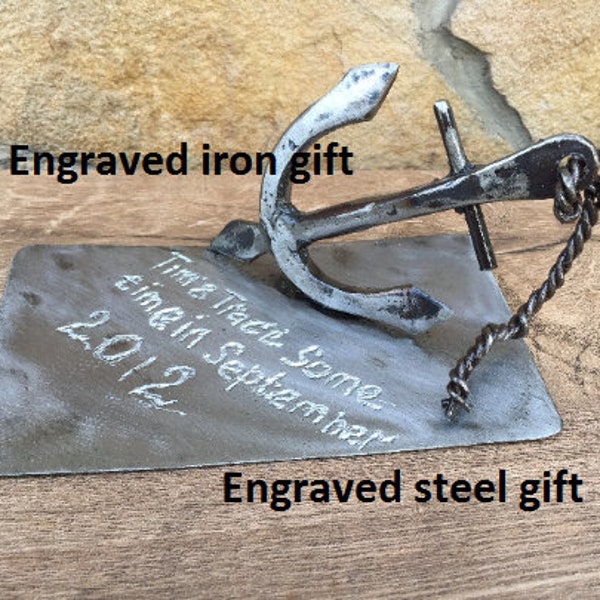 6th wedding anniversary gift for him, iron anniversary gift for him, 6 year anniversary, 6th anniversary, 11th anniversary gift, iron anchor