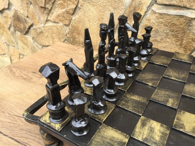 Chess Chess Set Chess Board Table Game Chess Pieces Chess Etsy