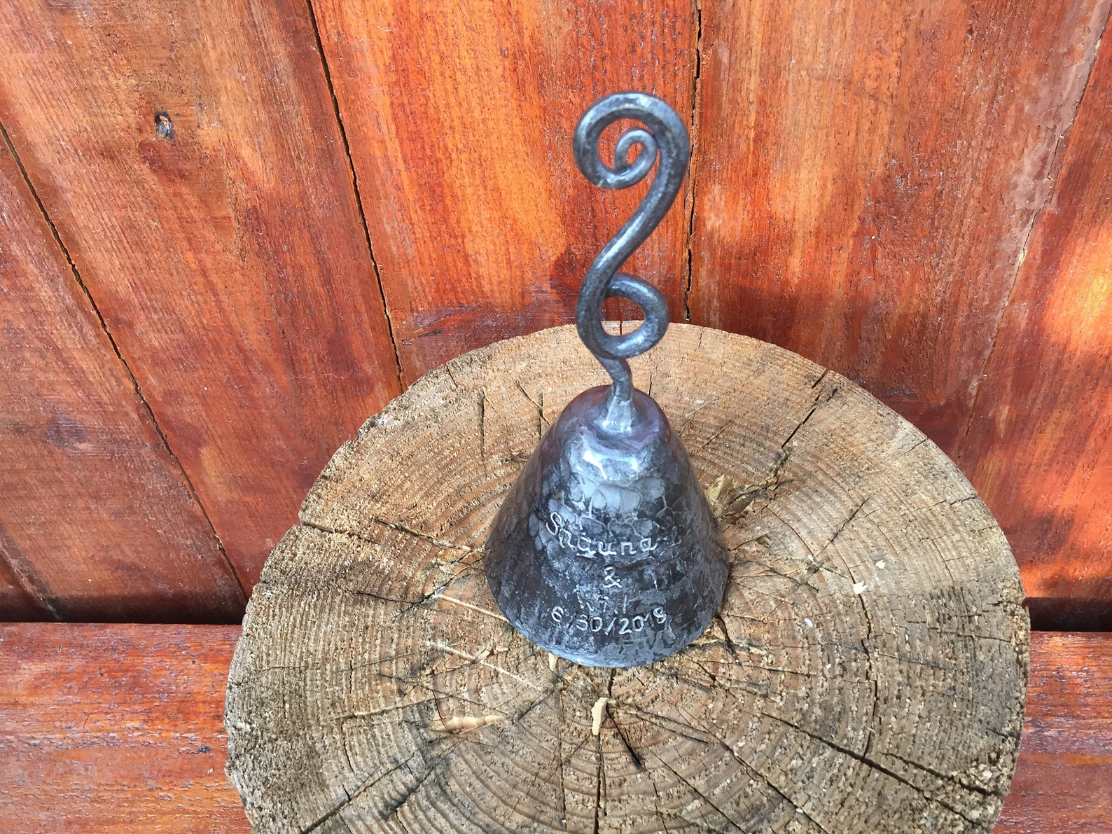 Engraved Bell Hand Made Bellswrought Iron Bell Metal | Etsy