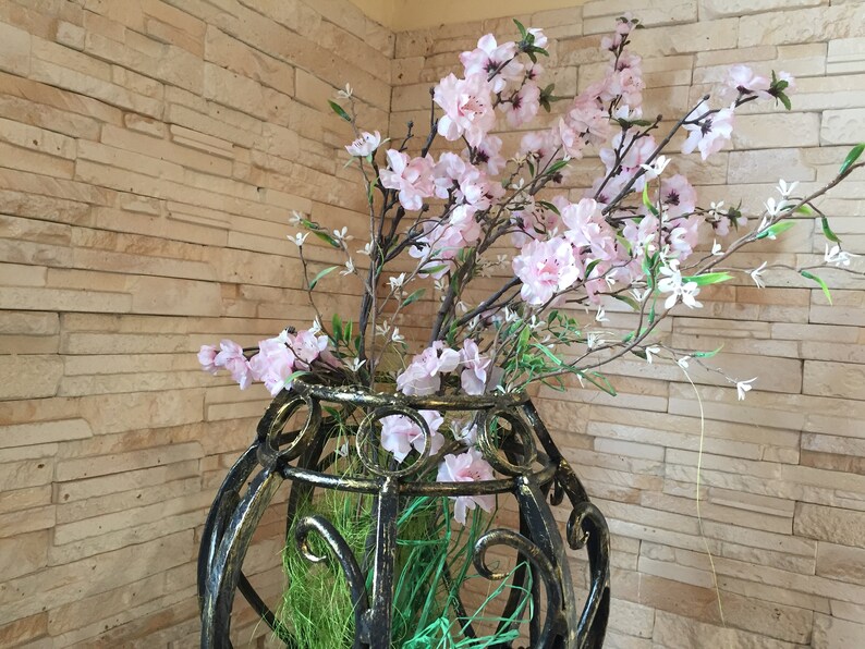 Hand Forged Vase Metal Vase Vase for Flowers Metal Flower | Etsy