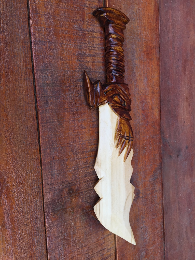 Blades of Chaos God of War Kratos axe Leviathan axe wooden Etsy