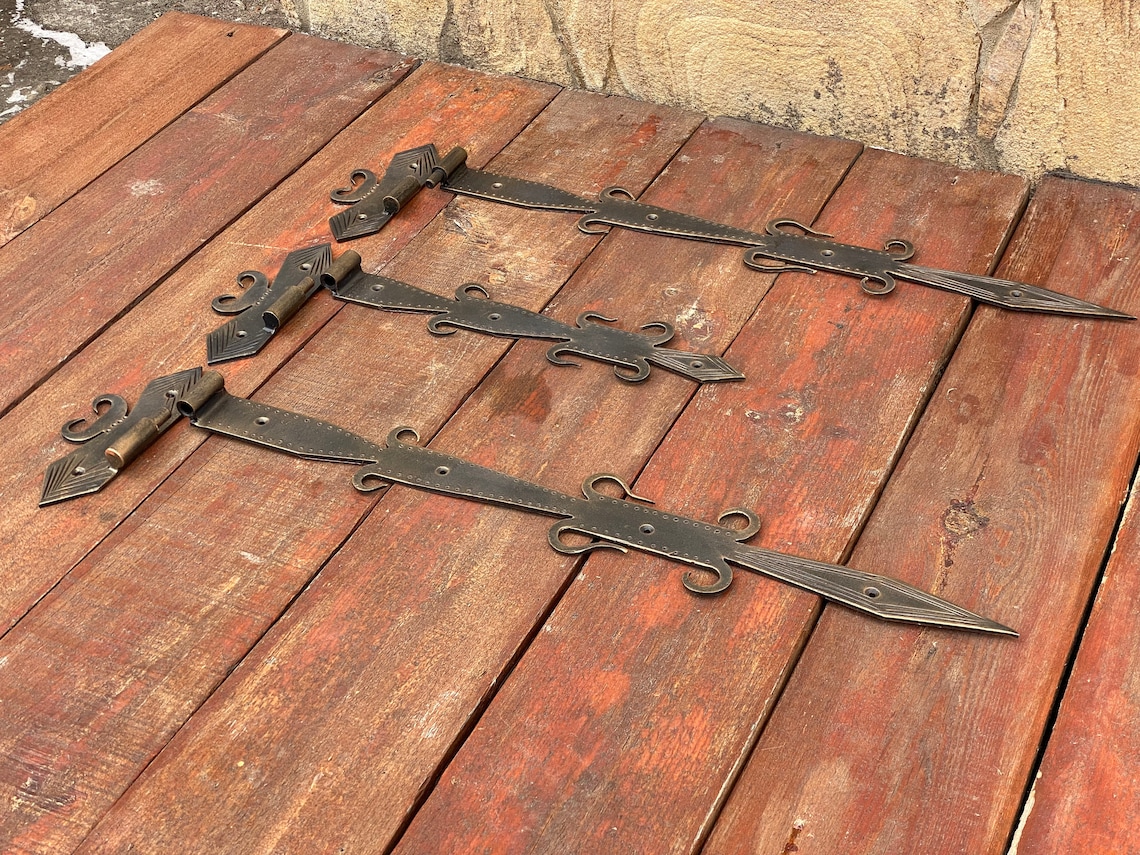 Hinges Medieval Hinges Vintage Hinge Rustic Hinges Barn Etsy
