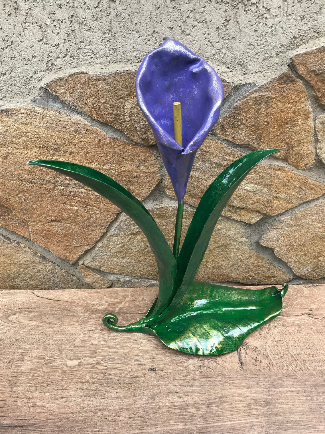 Calla Lily Iron Flower Iron Anniversary Gift Christmas Gift Etsy