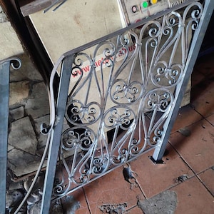 Treppengeländer, Treppengeländer, Balkongeländer, Geländer, Handlauf, Brautpaar, 6 jähriges Jubiläum, Stahlgeschenk, Terrasse, Weihnachten, Renovation, Bräutigam