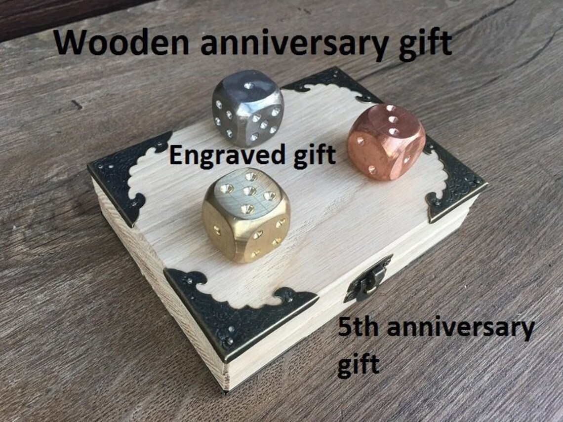 Wooden Anniversary Gift 5th Anniversary Wooden Gift 5 Year - Etsy