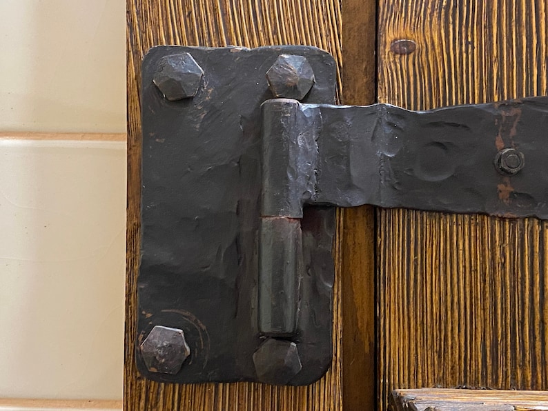 Hinge Strap Hinge Latch Lock Hardware Curtain Iron Gift Etsy