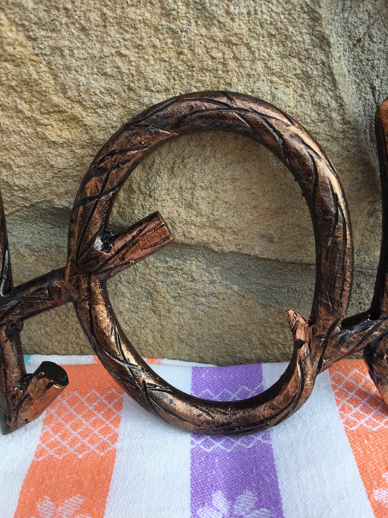 Iron Letters Hand Forged Letters Word Cutout Last Name - Etsy