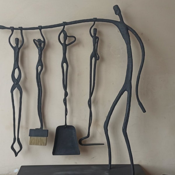 Ensemble d'outils de cheminée, outils de cheminée, accessoires de cheminée, décoration de cheminée, cheminée, anniversaire, Noël, anniversaire, fête des pères, pique-nique