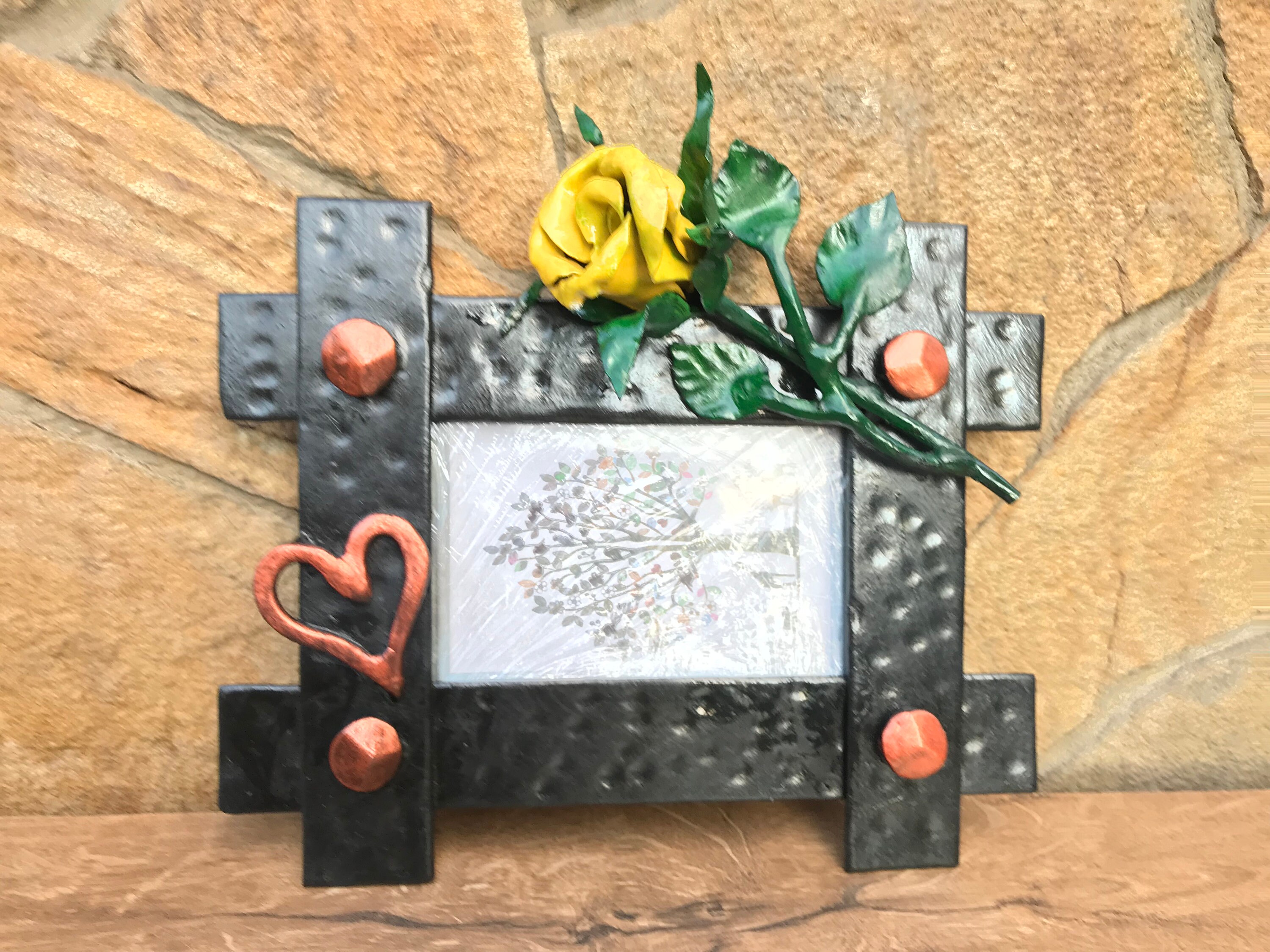 Iron Photo Frame Anniversary Gift Her Birthday Gift Photo | Etsy